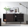 NicBex Modern Sideboard Cabinet with 2 Sliding Doors & 3 Drawers for Kitchen,Living Room,Black - 2 of 4