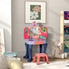 Acoinel Vanity Set with Mirror Hair Dryer and Stool for Kids - 4 of 4