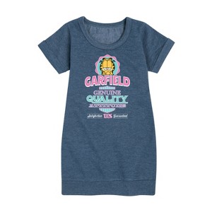 - Garfield - Genuine Attitude Graphic Short Sleeve Fleece Dress - 1 of 4