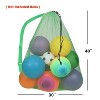 GSE 30"x40" Extra Large Mesh Sports Ball Equipment Drawstring Bag with Adjustable Shoulder Strap for Soccer, Basketball, Volleyball, Gym - 2 of 4