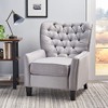 Fabric Push Back Recliner with Plush Cushioning - 3 of 4