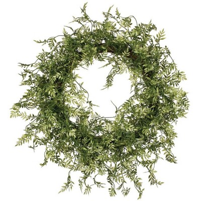 Sullivans Artificial Wisteria Wreath 24"H Green