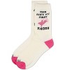 Memoi Women's Rodeo Rayon From Bamboo Crew Socks Marshmallow 9-11 - 3 of 3