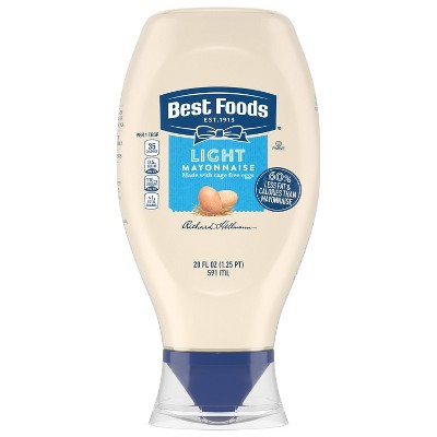 Best Foods Light Mayonnaise Squeeze - 20oz