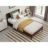 AFI Furnishings Aria Twin Solid Wood Modern Low Profile Platform Bed in Walnut - 3 of 4