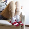 NCAA Oklahoma Sooners Neapolitan Stripe Fuzzy Socks - 2 of 3