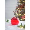 Gulches Set of 3 Luxurious 6" Mercury Antiqued Red Glass Ornaments - Elegant Decorative Hanging Accents for Christmas Trees and Holiday Celebrations - 3 of 4