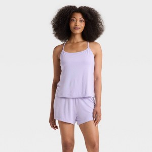 Women's Cloud Knit Tank Top and Shorts Pajama Set - Auden™ - 1 of 3
