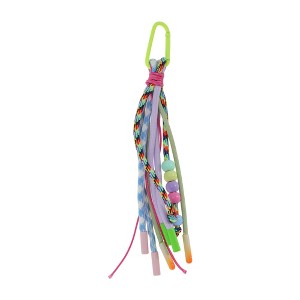 Unique Bargains Beaded Knotted Lanyard Handbag Charm 1 Pc - 1 of 4