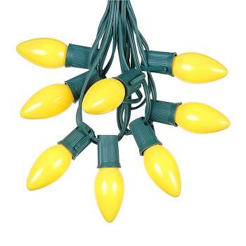 Novelty Lights 100 Feet C9 Yellow Christmas String Light Set