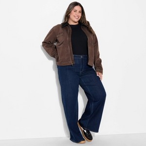 Women's Denim Utility Jacket - Wild Fable™ - 1 of 3