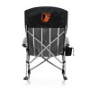 MLB Baltimore Orioles Outdoor Rocking Camp Chair - Black - 2 of 4