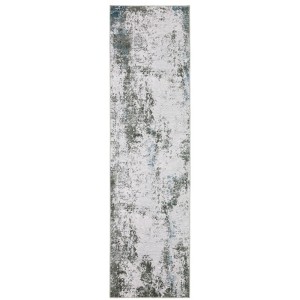 Oriental Weavers Malibu MAL02 Grey / Blue Indoor Area Rug - 2' x 8' - 1 of 4