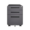Anybear Rounded 3 Drawer Mobile Filing Cabinet - 2 of 4