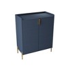 Homy Casa Corner Wine Bar Cabinet with Storage Shelves and Drawers, for Dining or Living Room - 2 of 4