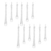 Clear Beaded Glass Icicle Drop Ornament (Set of 12) - 3 of 4