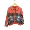 Women's Plaid faux-shearling Button Up Denim Jacket - umgee - 2 of 3