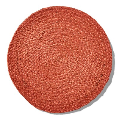 tagltd Hemp Braided Placemat Terracotta