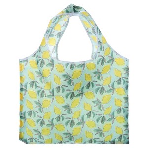 Unique Bargains Reusable Printed Shopping Totes with Handles Foldable Grocery Bag 18" x 15.7" - 1 of 4
