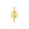 Livex Lighting Copenhagen 2 - Light Wall Light in  Satin Brass - 4 of 4