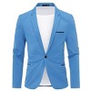 Cloudstyle Men's Suit Jacket One Button Slim Fit Sport Coat Business Daily Blazer - 4 of 4