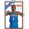 Trends International NBA Oklahoma City Thunder - Shai Gilgeous-Alexander 23 Framed Wall Poster Prints - 3 of 4