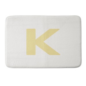 Deny Designs April Lane Art Block Monogram Memory Foam Bath Mat - 1 of 4