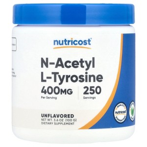 Nutricost N-Acetyl L-Tyrosine, Unflavored, 3.6 oz (100 g) - 1 of 2