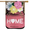 Briarwood Lane House Flag 40x28 For Outdoor Home Mason Jar Spring Burlap For Spring House Flag - 2 of 4