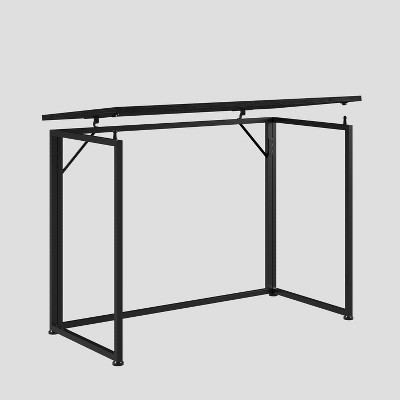 Black Particle Board Foldable Computer Desk