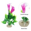 Unique Bargains Fish Tank Aquarium Decorations Plants Mini Aquarium Decorations PE Ceramics Plants 5.91" - 3 of 4