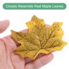 Unique Bargains Home Durable Fall-themed Silk Fabric Faux Autumn Artificial Maple Leaves 200 Pcs - 2 of 4