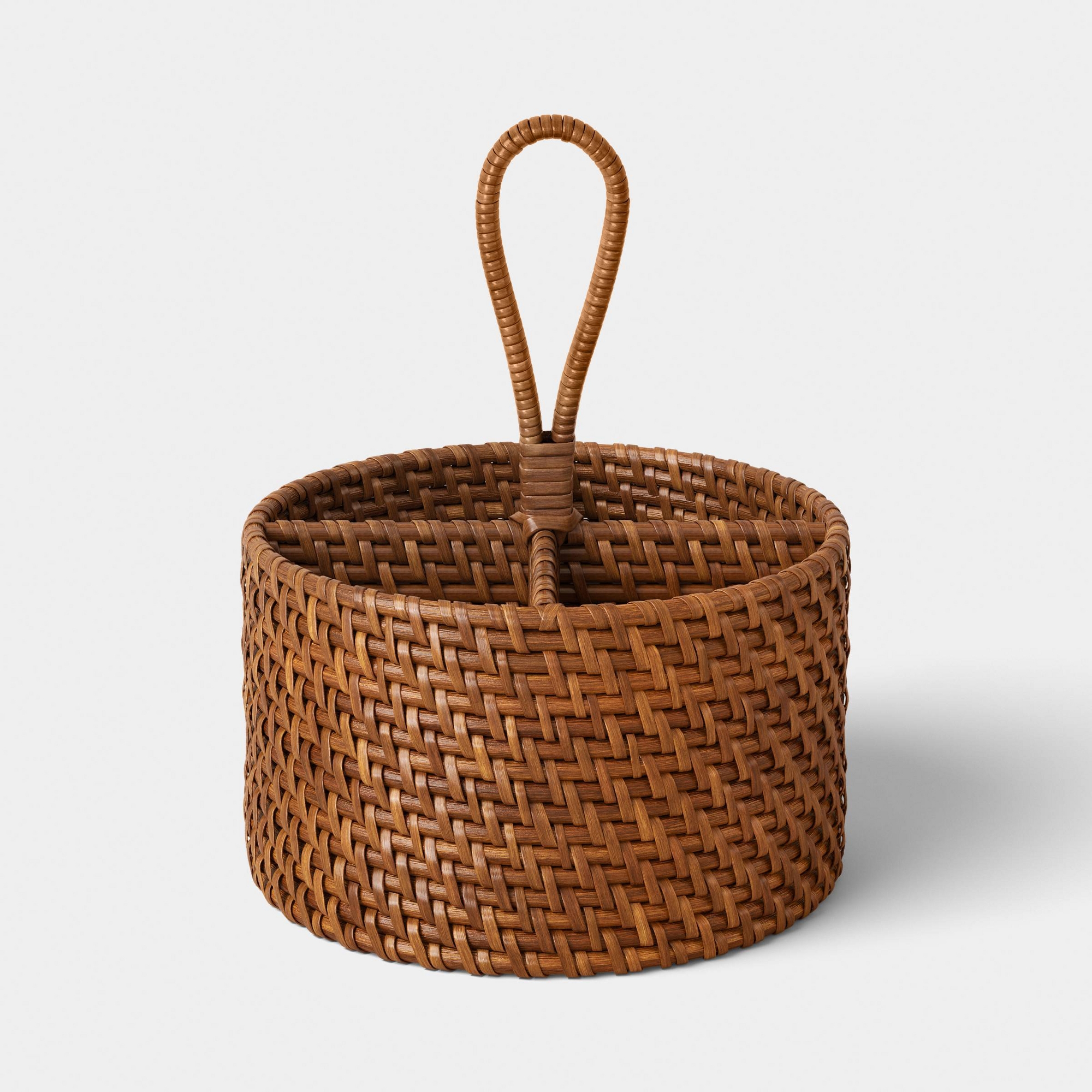 Woven Rattan Utensil Caddy - Threshold™