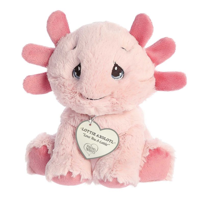 Aurora Small Lottie Axolotl Precious Moments Inspirational Stuffed Animal Pink 6.5", 5 of 6