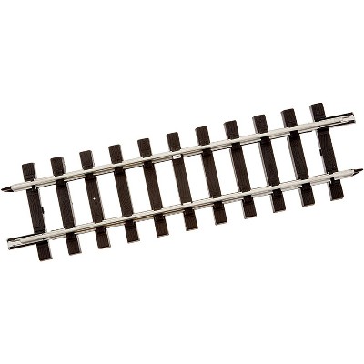 Bachmann Trains 94611 Large G Scale 1:25 Straight 12 Inch Steel Alloy Track, For Model Train Set Up and Display Addition & Expansion, 50 Pieces, Black