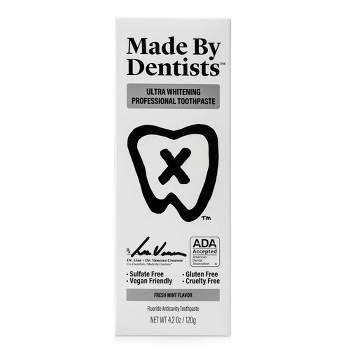 Made By Dentists Ultra Whitening Toothpaste - Fluoride Anticavity Toothpaste - Fresh Mint Flavor - 4.2 oz