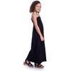 24seven Comfort Apparel Girls Solid Color Strapless Tube Maxi Dress - 2 of 4