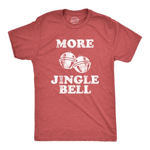 Мужские футболки Crazy Dog T-Shirts, Inc. Mens More Jingle Bells T shirt Funny Christmas Party Hilarious T-shirt - Crazy Dog Men's T Shirt Gift For Christmas Red S