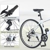 INFURNIC Bicycles Shimano 7 Speed Hybrid Road Bike with Double Disc Brakes for Men and Women City Riding, White, 64.57"*25.19"*37.79" - 4 of 4