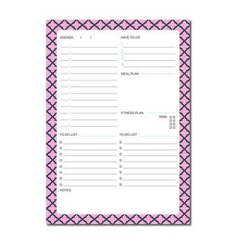 Kahootie Co. Kahootie Co Daily Schedule Notepad A5 8.3" x 5.8" 50 sheets per pad Pink(ADNPP)