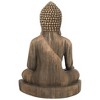John Timberland Sitting Buddha Statue Sculpture Zen Decor Outdoor Garden Front Porch Patio Yard Outside Weathered Light Sandstone Finish 29 1/2" Tall - 3 of 4