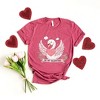 Simply Sage Market Women's Be My Valentine Swan Short Sleeve Graphic Tee - 3 of 4