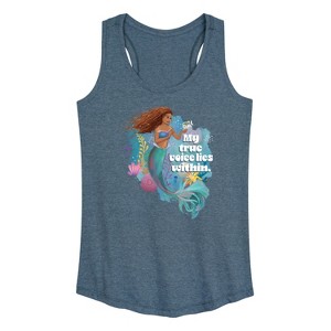 Women's - Disney - Ariel My True Voice Graphic Racerback Tank - 1 of 4