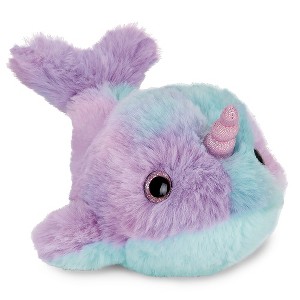 Bearington Lil Groovy Plush Stuffed Animal Rainbow Narwhal, 8 inches - 1 of 4