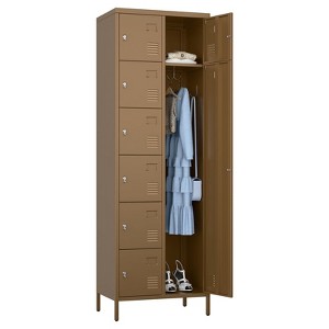 SUXXAN 8 Doors Metal Lockers for Employees School Office Gym Home Storage,Assembly Required - 1 of 4