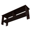GlasFlength TV Stands and Consoles TV Console Table TV Center TV Stand with Open Storage Shelves for Living Room, Brown, 12.2"*47.3"*47.3" - 4 of 4