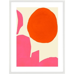 Mojave Sunrise - 18" X 24" - Tangerine/Pink - Framed Wall Art - WLA2049 - Safavieh - 1 of 4