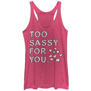 Women's Lost Gods Too Sassy for You Racerback Tank Top - 1 of 3
