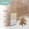 The Peanutshell Boho Celestial Crib Bedding Set and Stuffie Plush Toy - 4 Piece Set - 4 of 4