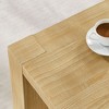 Racxily 14 Inch Side Table | Rectangular MDF Coffee Table, Natural Color Modern End Table with Two-Tier Design for Apartment/Living Room/Bedroom - 3 of 4